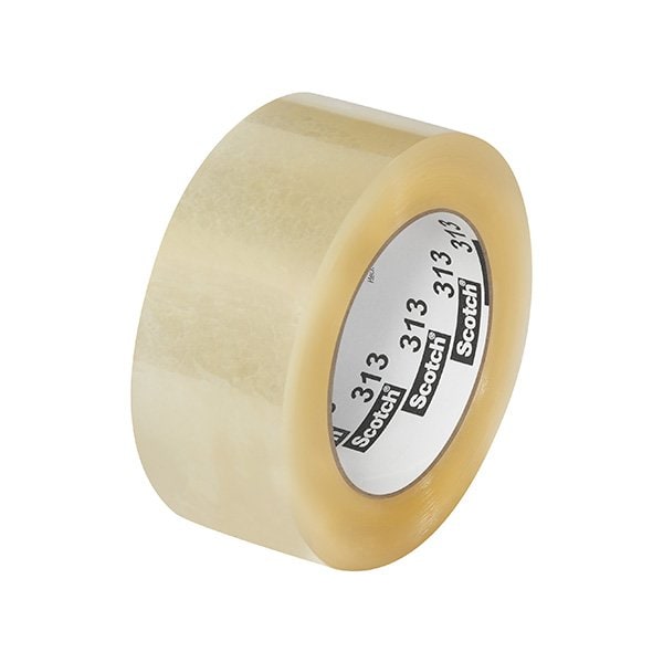 3M 2'' x 110 yds. Clear 3M 313 Carton Sealing Tape, 6PK T9063136PK - main